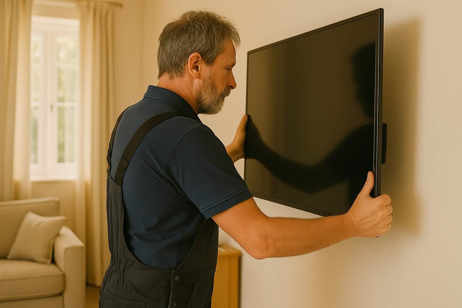 Professional TV wall mounting installation